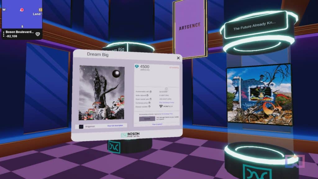 Collectors on the Artgence platform will benefit from a generous 25% cashback in $BOSON tokens with every artwork purchase, allowing them to not only acquire unique pieces but also enjoy rewards on their investments.