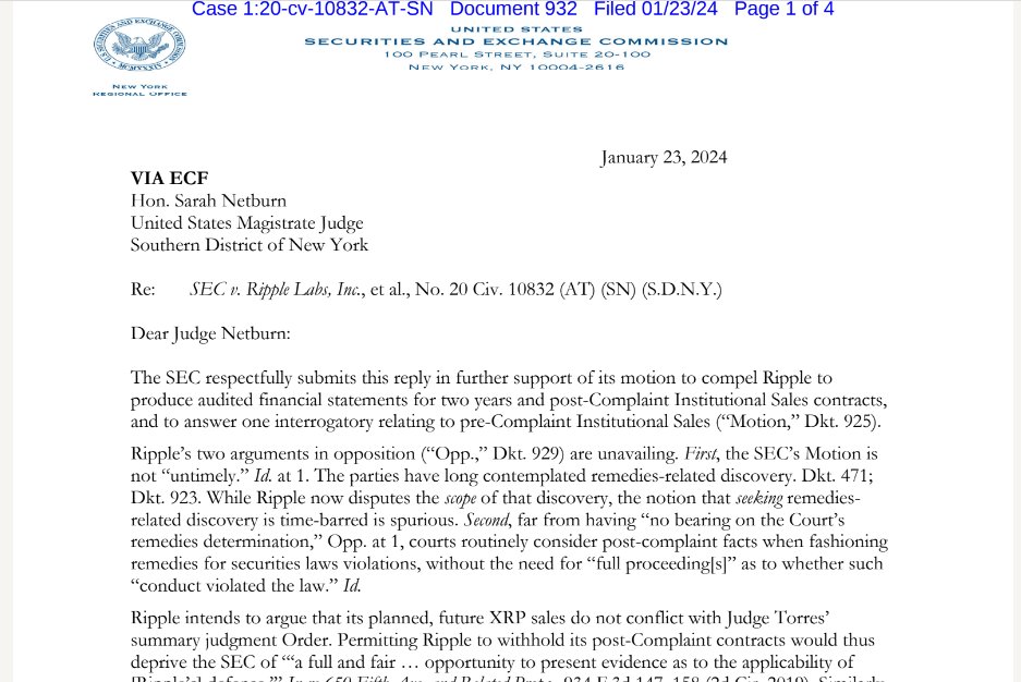 While this case may not lead to a mini-trial, its implications are significant as an expansive injunction could adversely affect Ripple’s ODL operations. Legal experts predict that a discovery process will likely commence to analyze post-complaint contracts for further insights.