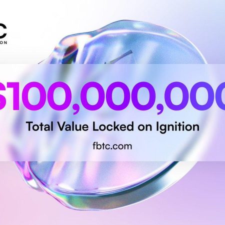 The Omnichain BTC asset FBTC has successfully surpassed $100 million in total value locked (TVL), alongside Ignition’s debut of the \
