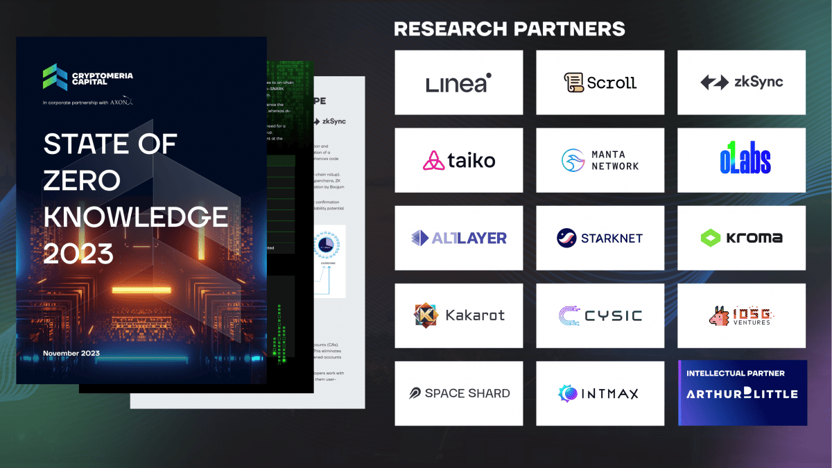 State of Zero Knowledge 2023 Report by Cryptomeria Capital Illuminates Key Insights from the ZK Landscape