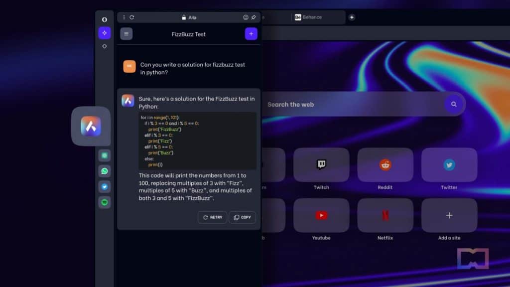Opera Introduces Aria, a New AI Seamlessly Integrated Within Its Web Browser
