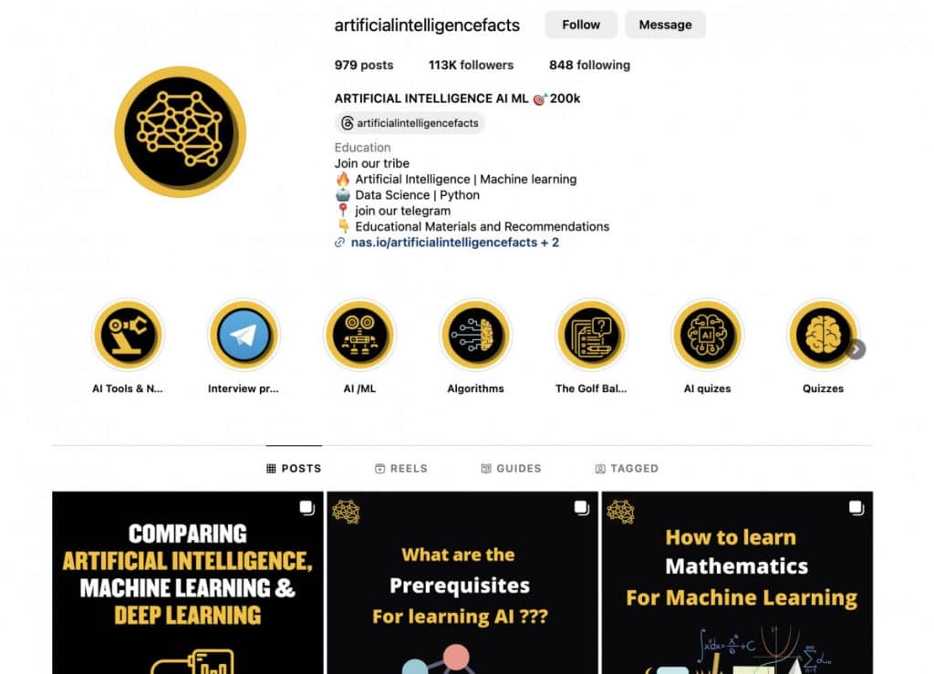 AI instagram account