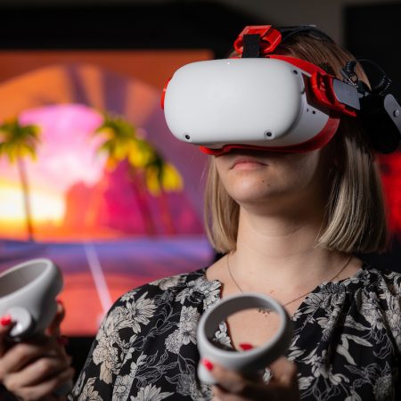 This summer, researchers focusing on virtual reality at the University of Iowa began investigating initial methods to alleviate cybersickness.