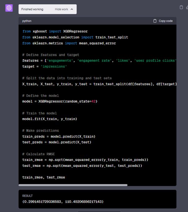 6. ChatGPT's Advanced Data Analysis Fine-tunes XGBoost Hyperparameters