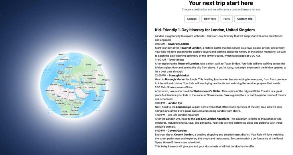 5. Travel Plan