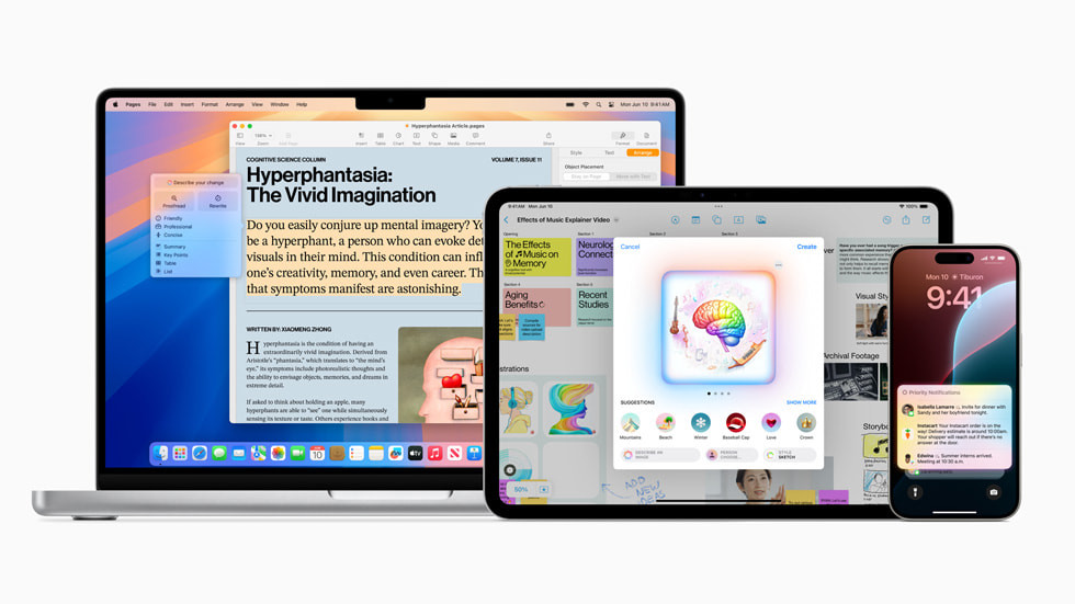 Apple's "Apple Intelligence" at WWDC 2024 integrates generative AI models into its products, demonstrating its leadership in the AI sector while upholding privacy.