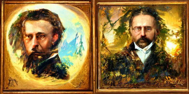 Albert Bierstadt Portrait Style