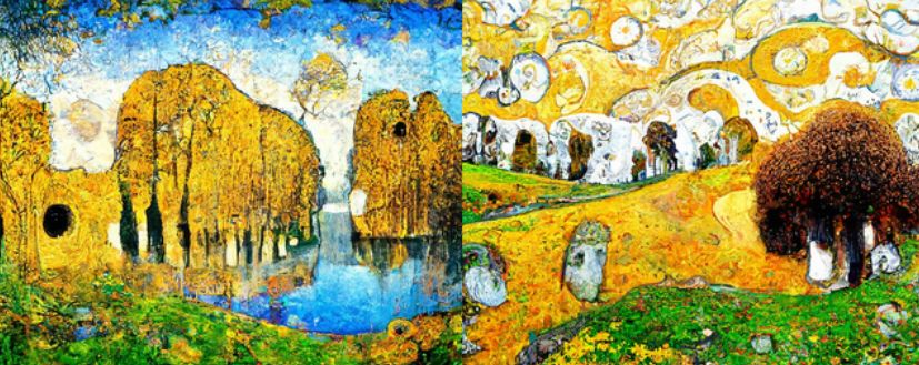 Gustav Klimt Landscape Style