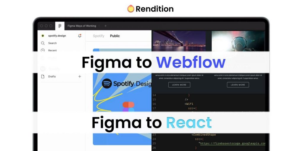 Rendition [Beta]: Transitioning Figma Designs into Webflow and React