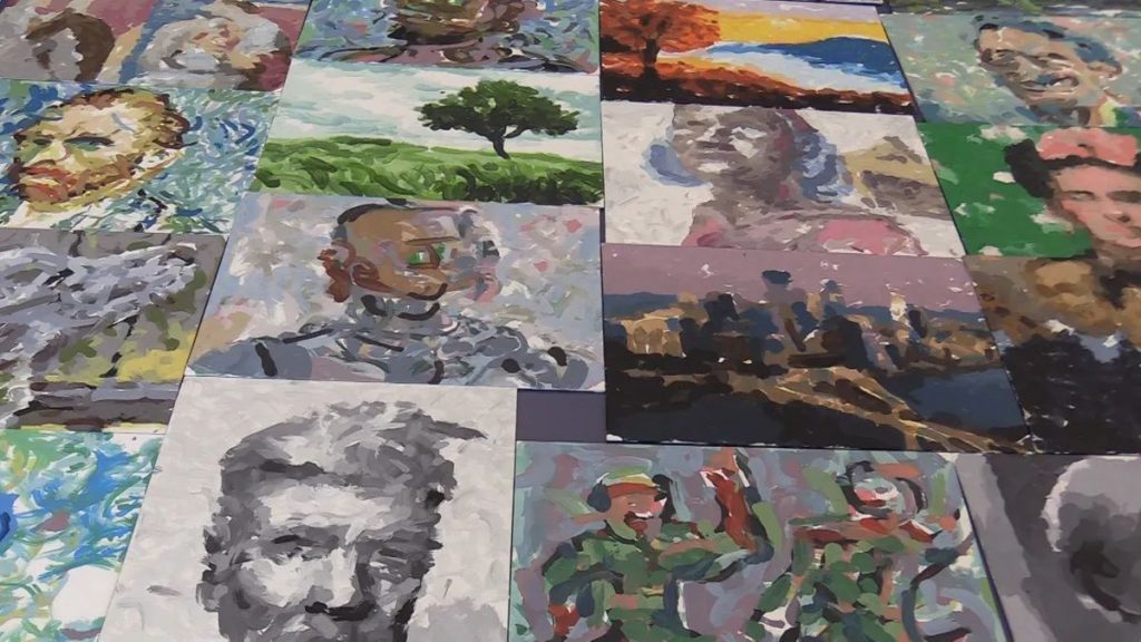 The AI-driven robot FRIDA is on a mission to assist users in crafting real-world art pieces.