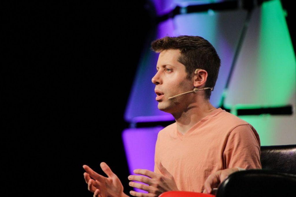 Sam Altman emphasizes that the universe's intelligence will experience a doubling effect every 18 months.